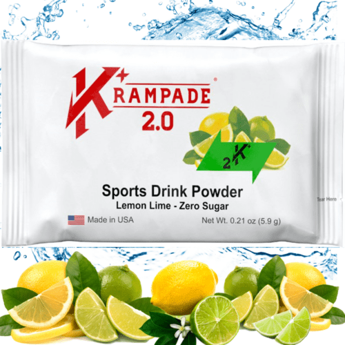 Krampade 2.0 Zero has 2000mg potassium, 50mg magnesium, and 50mg sodium all with zero calories. Menstrual cramp relief, nighttime leg cramp relief, prevents athletic cramps while enhancing athletic performance, endurance, and recovery. Prevents keto flu
